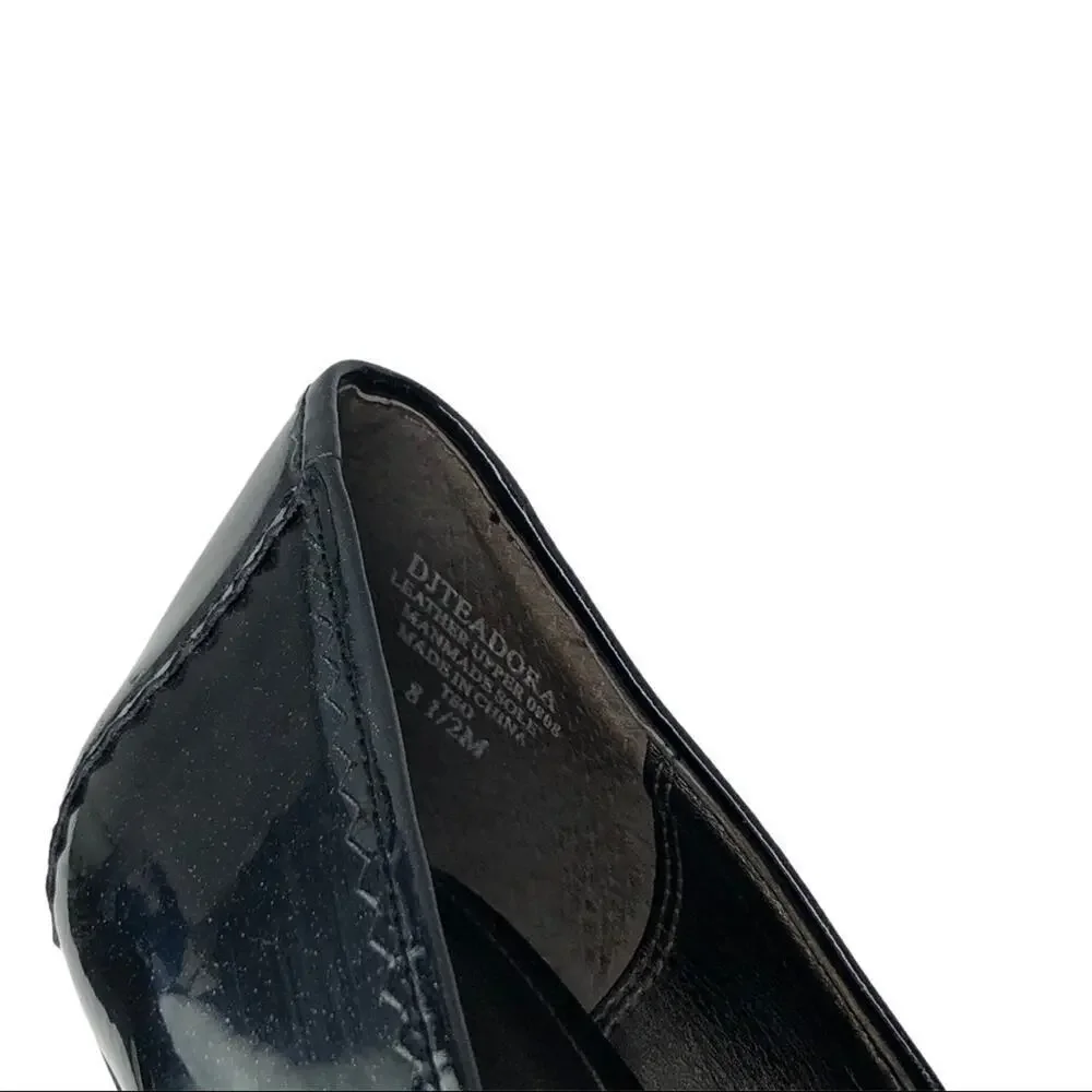 Circa Joan & David Black Patent Leather Pump 8.5
